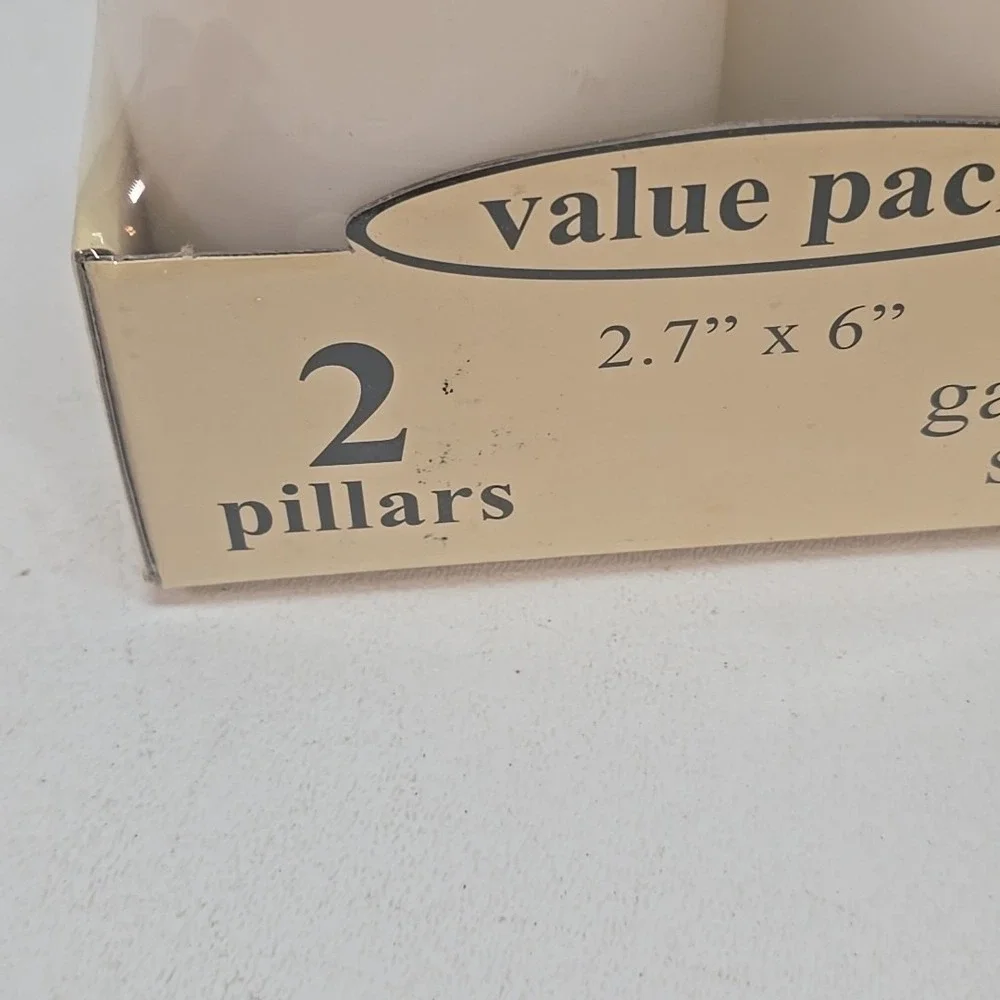 3 Pack Pillar Candles 2 Tall 2.7
